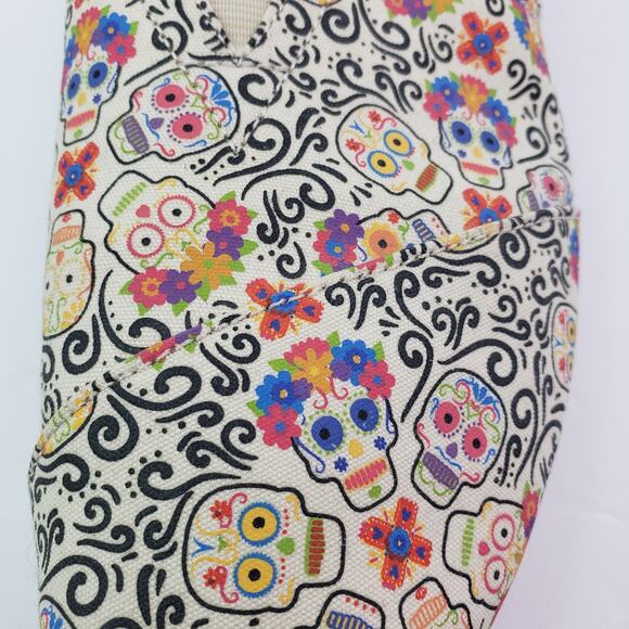 Toms Alpargata Dia de los Muertos Womens Size 11 Day of Dead Canvas Casual Shoes - Picture 9 of 12
